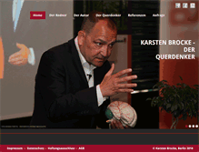 Tablet Screenshot of karsten-brocke.de